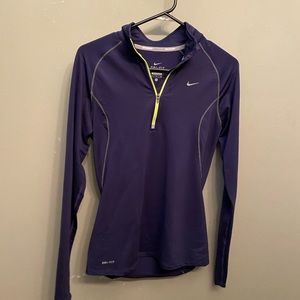 Purple Nike 1/4 zip pullover